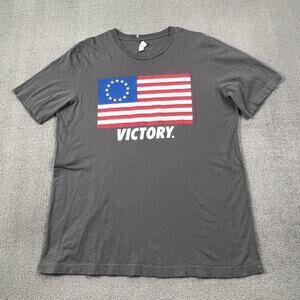 Nineline Shirt Adult Extra Large Gray Flag Short Sleeve Casual Men